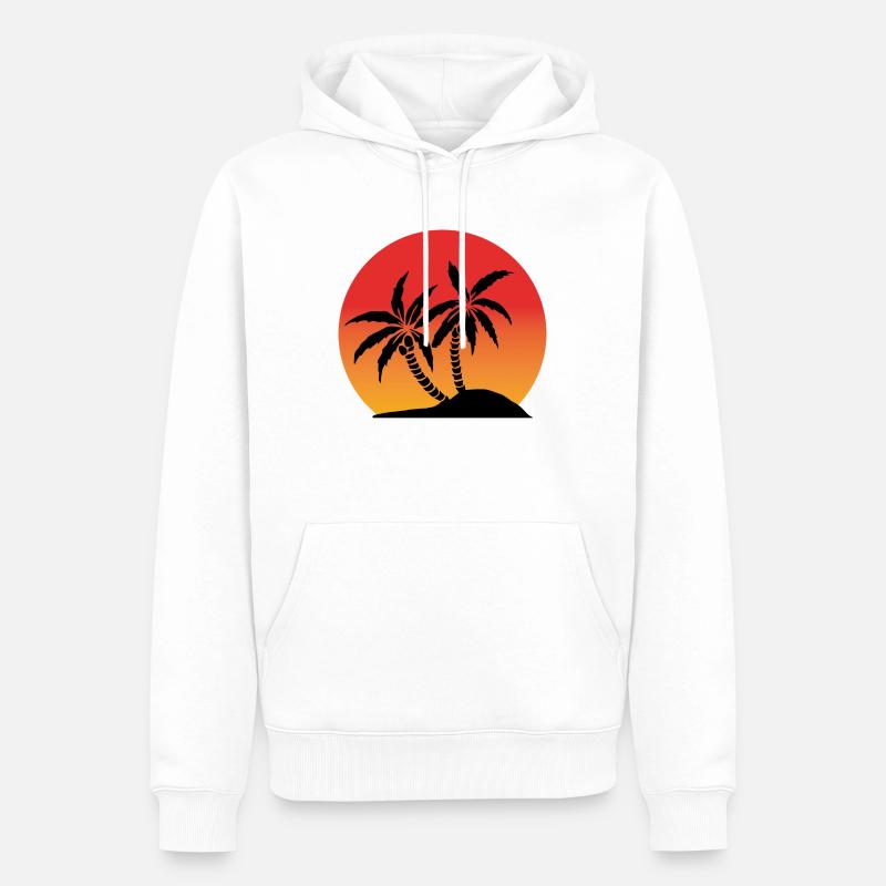 vacation - Männer Premium Bio Hoodie - Weiß