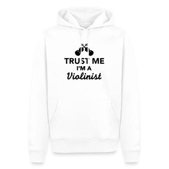 Geige - Männer Premium Bio Hoodie - Weiß - Vorne - Nico (187cm)
