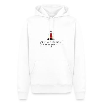 Wangerooge - Männer Premium Bio Hoodie - Weiß - Vorne - Nico (187cm)