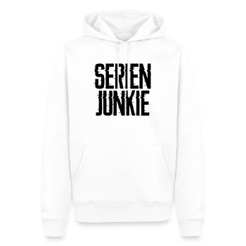Serien Junkie Spruch Serie Streaming Filme Serien - Männer Premium Bio Hoodie - Weiß - Vorne - Nico (187cm)