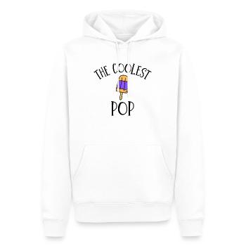 THE COOLEST POP - Men’s Premium Organic Hoodie - white - Front - Nico (187cm)