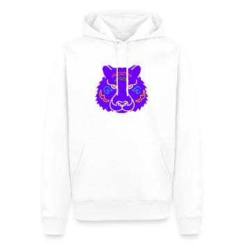 Symbol eines indischen Tigers - Männer Premium Bio Hoodie - Weiß - Vorne - Nico (187cm)