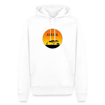 Africa - Männer Premium Bio Hoodie - Weiß - Vorne - Nico (187cm)