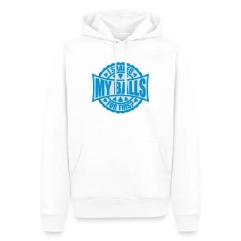 Je me suis rasé les couilles - Sweat à capuche Premium bio Homme - blanc - Devant - Nico (187cm)
