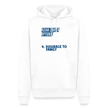 Options de carrière asiatiques, Docteur, Disgrâce à la famille 4 - Sweat à capuche Premium bio Homme - blanc - Devant - Nico (187cm)