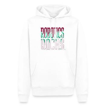 colony family build engineer christmas tree bot - Männer Premium Bio Hoodie - Weiß - Vorne - Nico (187cm)
