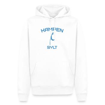 Sylt - North Sea - Germany - Kampen - Island - Men’s Premium Organic Hoodie - white - Front - Nico (187cm)