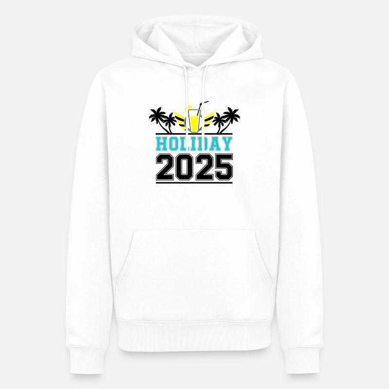 Holiday 2025 - Männer Premium Bio Hoodie - Weiß