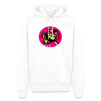 Skateboarding Monkey! - Men’s Premium Organic Hoodie - white - Front - Nico (187cm)