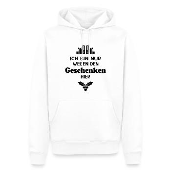 Weihnachtsgeschenke Weihnachtsmann Frohes Fest - Männer Premium Bio Hoodie - Weiß - Vorne - Nico (187cm)