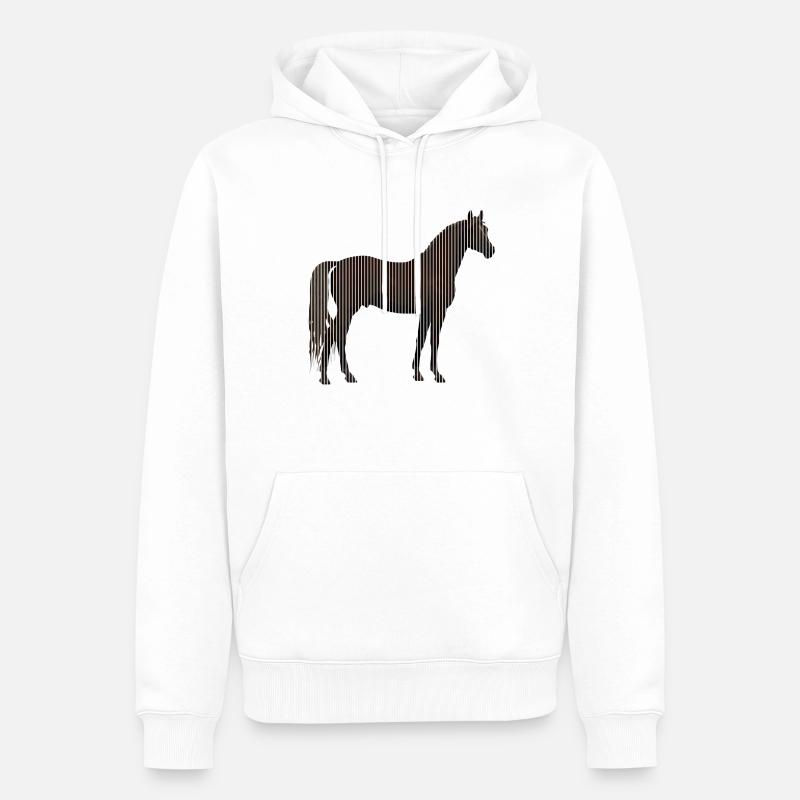 Subtract - Sweat à capuche Premium bio Homme - blanc