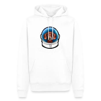 Teckel Astronaute Chien Cadeau Viennois - Sweat à capuche Premium bio Homme - blanc - Devant - Nico (187cm)