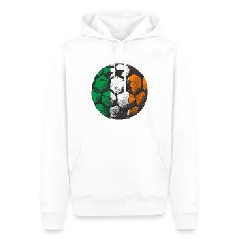 Irland Flagge Vintage Irische Fahne Dublin - Männer Premium Bio Hoodie - Weiß - Vorne - Nico (187cm)