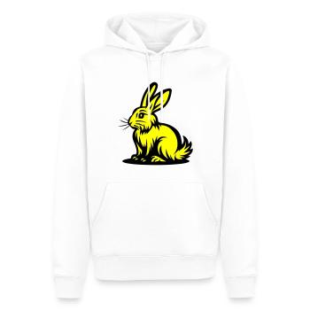 Hase Ostern - Männer Premium Bio Hoodie - Weiß - Vorne - Nico (187cm)