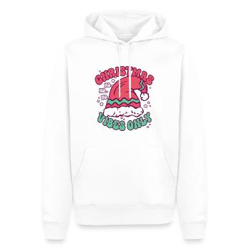 Noël Noël Ambiance - Sweat à capuche Premium bio Homme - blanc - Devant - Nico (187cm)