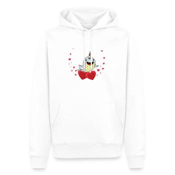 Niedliches Narwal Kinder Geschenk - Männer Premium Bio Hoodie - Weiß - Vorne - Nico (187cm)
