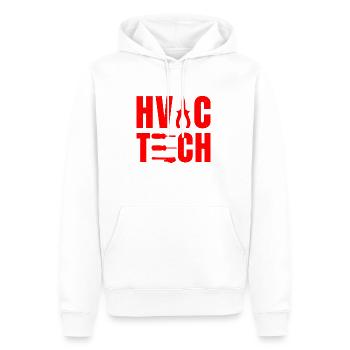 Technologie de chauffage, de ventilation et de climatisation - Sweat à capuche Premium bio Homme - blanc - Devant - Nico (187cm)