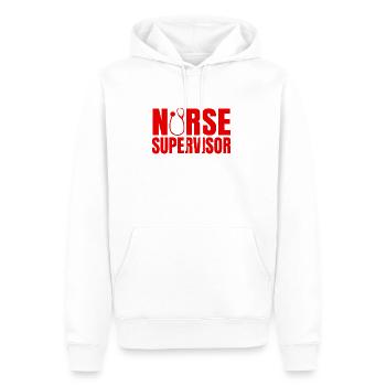 Tolles Pflegedienstleitung Design - Männer Premium Bio Hoodie - Weiß - Vorne - Nico (187cm)
