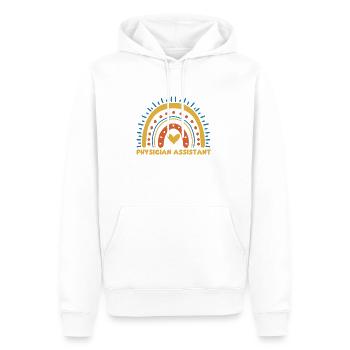 Niedlicher Arzthelfer Regenbogen - Männer Premium Bio Hoodie - Weiß - Vorne - Nico (187cm)