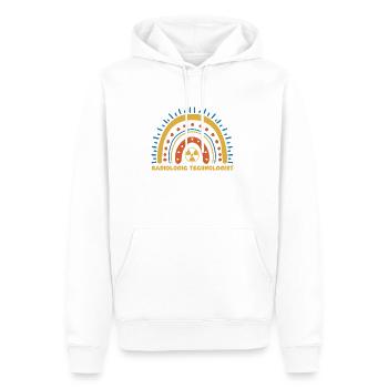 Niedlicher Radiologieassistent Regenbogen - Männer Premium Bio Hoodie - Weiß - Vorne - Nico (187cm)