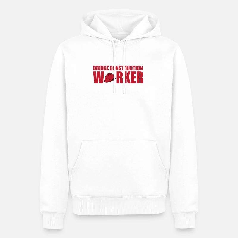 Constructeurs de ponts - Sweat à capuche Premium bio Homme - blanc