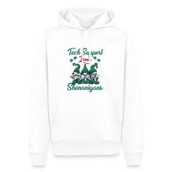 Technischer Support Liebt Spielereien St. - Männer Premium Bio Hoodie - Weiß - Vorne - Nico (187cm)