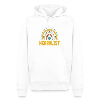 Herboristes Rainbow Design - Sweat à capuche Premium bio Homme - blanc - Devant - Nico (187cm)