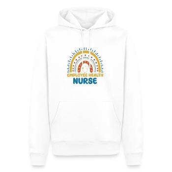Infirmière d’entreprise arc-en-ciel - Sweat à capuche Premium bio Homme - blanc - Devant - Nico (187cm)