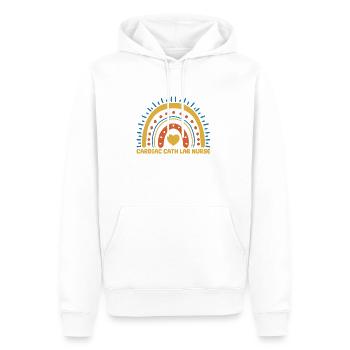 Herzkatheterlabor Krankenschwester - Männer Premium Bio Hoodie - Weiß - Vorne - Nico (187cm)