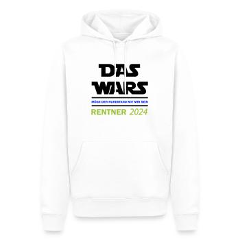das wars rentner 2024 - Männer Premium Bio Hoodie - Weiß - Vorne - Nico (187cm)