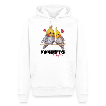Niedlich Nymphen Geschenk Nymphensittich Papa - Männer Premium Bio Hoodie - Weiß - Vorne - Nico (187cm)