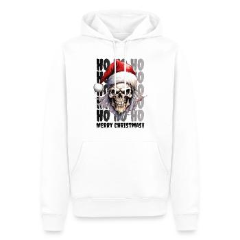 Crâne De Noël Crâne Horreur Effrayant - Sweat à capuche Premium bio Homme - blanc - Devant - Nico (187cm)