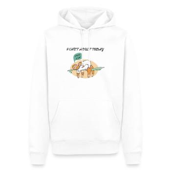 Chillaxing Sloth - Männer Premium Bio Hoodie - Weiß - Vorne - Nico (187cm)