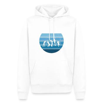Tennis spielen Tennisspielen Tennisspieler - Männer Premium Bio Hoodie - Weiß - Vorne - Nico (187cm)