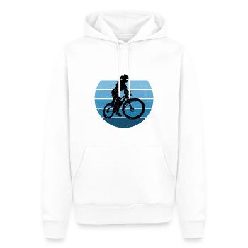 Cyclisme Cyclisme Cyclisme VTT - Sweat à capuche Premium bio Homme - blanc - Devant - Nico (187cm)
