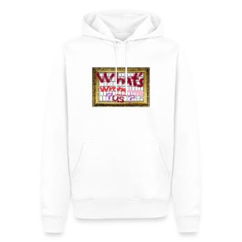 whats wrong with us - Männer Premium Bio Hoodie - Weiß - Vorne - Nico (187cm)