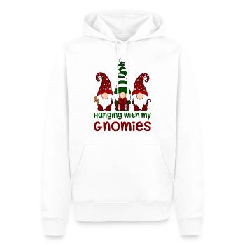 Hangig avec mes Gnomies - Sweat à capuche Premium bio Homme - blanc - Devant - Nico (187cm)