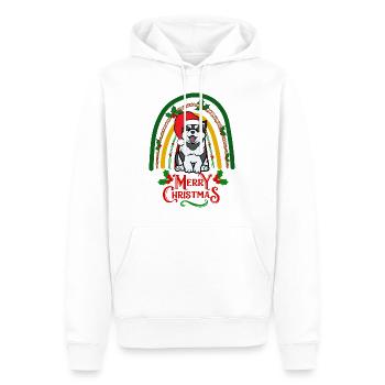 Weihnachten Husky Liebhaber Kawaii - Männer Premium Bio Hoodie - Weiß - Vorne - Nico (187cm)