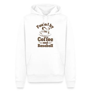 Kaffee Baseball-Liebhaber - Männer Premium Bio Hoodie - Weiß - Vorne - Nico (187cm)
