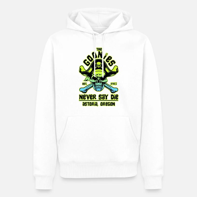 THE GOONIES 7 - Sweat à capuche Premium bio Homme - blanc
