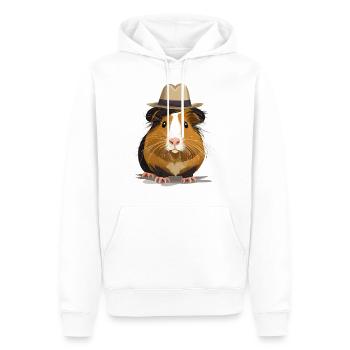 Cute guinea pig - Men’s Premium Organic Hoodie - white - Front - Nico (187cm)