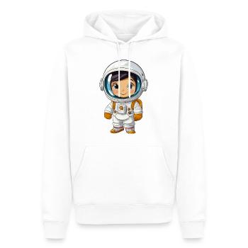 Astronaut - Männer Premium Bio Hoodie - Weiß - Vorne - Nico (187cm)