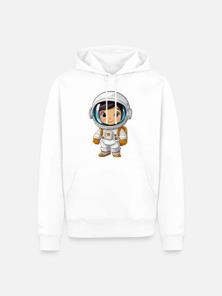 Astronaute - Sweat à capuche Premium bio Homme - blanc