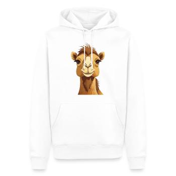 Cute Camel - Men’s Premium Organic Hoodie - white - Front - Nico (187cm)