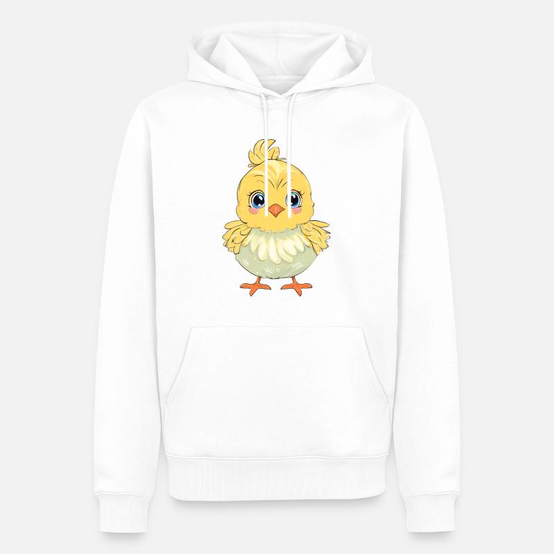Cute chick - Men’s Premium Organic Hoodie - white