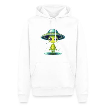 Alien - Männer Premium Bio Hoodie - Weiß - Vorne - Nico (187cm)