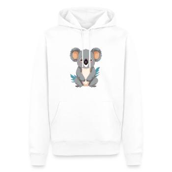 Cute Koala Bear - Men’s Premium Organic Hoodie - white - Front - Nico (187cm)