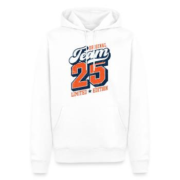Original Team 25 - Limited Edition - Men’s Premium Organic Hoodie - white - Front - Nico (187cm)