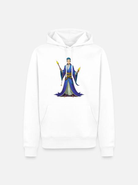 Chinese Wizard - Men’s Premium Organic Hoodie - white