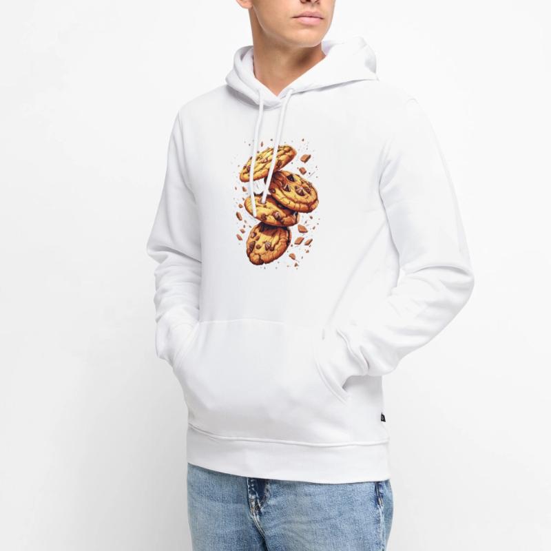 Biscuits au chocolat ou biscuits Sweat à capuche Premium bio Homme